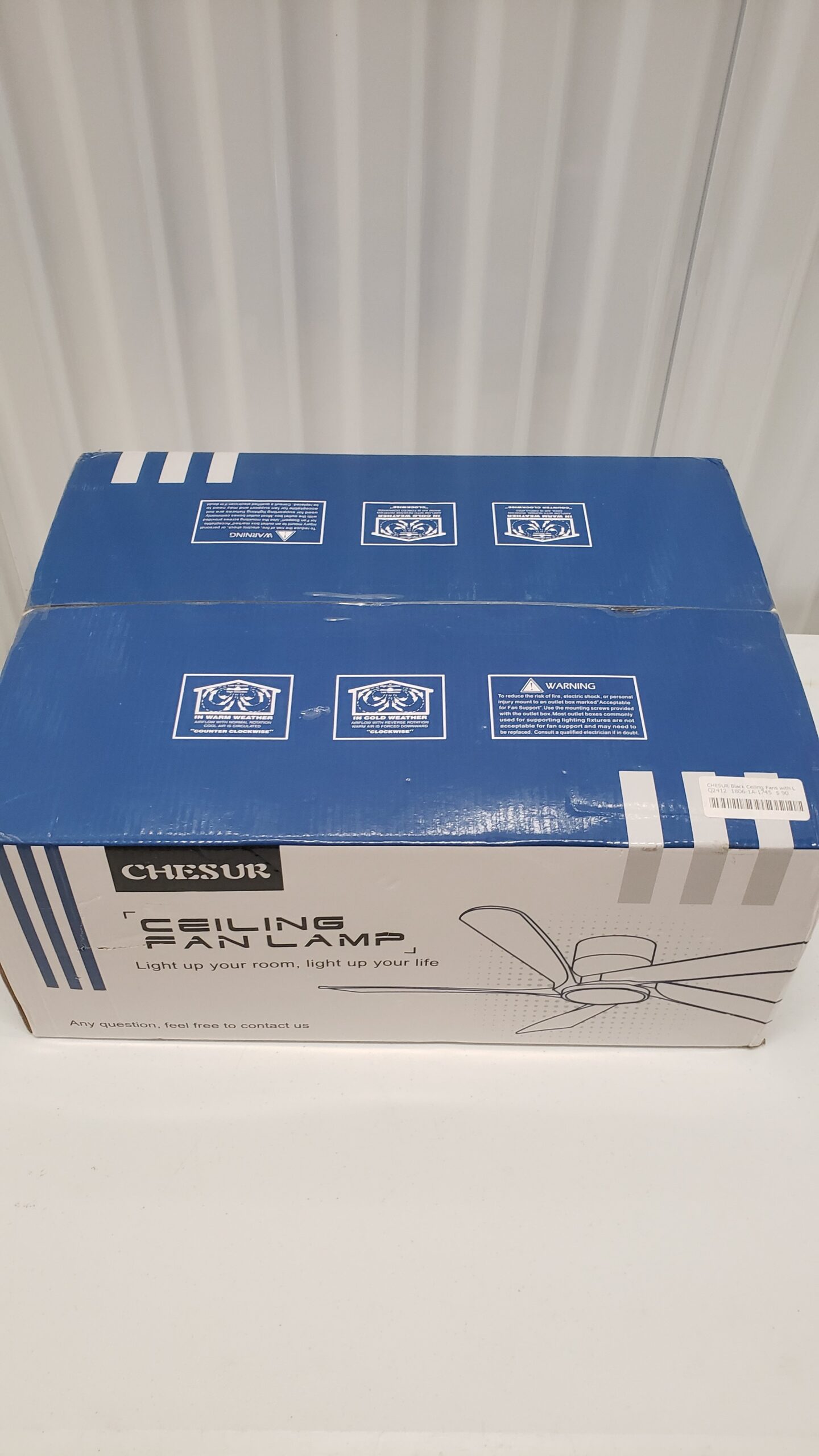 Modern 36" Black Flush Mount Ceiling Fan with Lights - Remote/App Control & Dimmable - Image 8