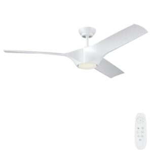 57-Inch Outdoor Ceiling Fan with LED Light and Remote Control