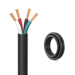 FIRMERST 10 Gauge 4 Conductor Power Cable - 10 Feet of Pure Copper Wire
