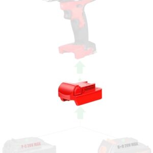 NovaQuantic Adapter for Milwaukee M18 Tools – Compatible with Porter Cable PCC680 and Black & Decker LBXR20 20V MAX Batteries