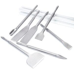 7-Piece SDS Plus Chisel Set for Masonry and Concrete