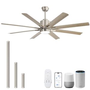 BREHALTA 66" Smart Ceiling Fan with Lights and Remote Control