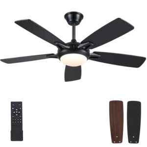 Kviflon 52 Inch Modern Ceiling Fan with Lights and Remote Control