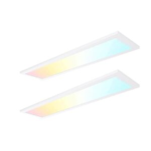 1x4 FT LED Flat Panel Light - 45W Dimmable 3CCT Selectable Ceiling Lights