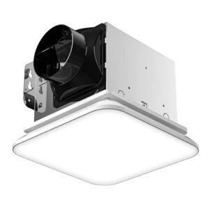 Quiet Bathroom Fan with Selectable LED Light - 110 CFM
