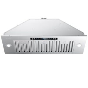 IKTCH 35.5 Inch Insert Range Hood - 900 CFM Ducted/Ductless Convertible