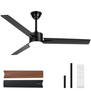 52 Inch Modern Ceiling Fan with Lights and Remote Control