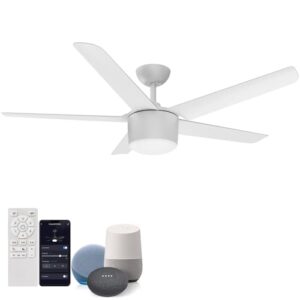 Wurzee 52-Inch Modern Ceiling Fan with Dimmable Light and Remote Control