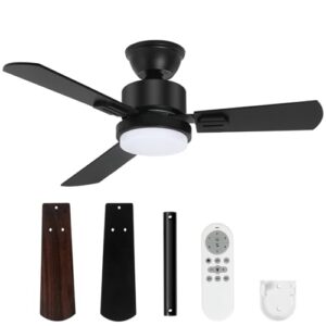 32-Inch Indoor/Outdoor Ceiling Fan with Dimmable Light and Remote Control