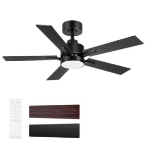 Breezary 42-Inch Farmhouse Ceiling Fan with Lights and Remote Control
