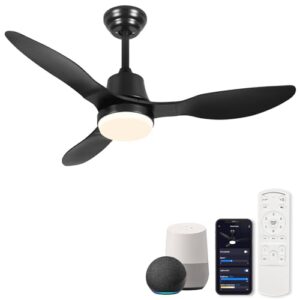 42 Inch Smart Ceiling Fan with Lights - Remote & APP Control