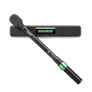 High Precision 1/2-Inch Drive Click Torque Wrench - 25-165 Ft.lb (20-220 N.m) with Dual Range Scales