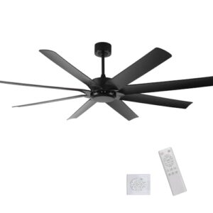 72-Inch Industrial Ceiling Fan with Reversible DC Motor - Quiet Operation and Remote Control