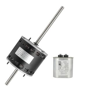 D1092 RV Air Conditioner Fan Motor - 2-Speed, Double Shaft - 115V, 3 HP