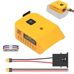 Kzreect Power Wheel Adapter for Dewalt 20V Battery - USB Charger for 12V Power Wheels