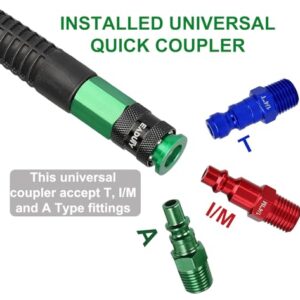 3/8 In. x 50 ft Hybrid Air Hose - Lightweight & Durable