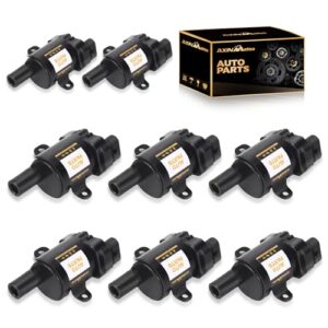 8PCS UF262 Ignition Coil Pack Replacement for GMC, Buick, Hummer, Cadillac, and Isuzu Vehicles