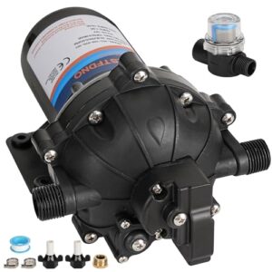 High-Performance 12V DC Fresh Water Pump for RVs and Marine Use - 6.5GPM 70PSI