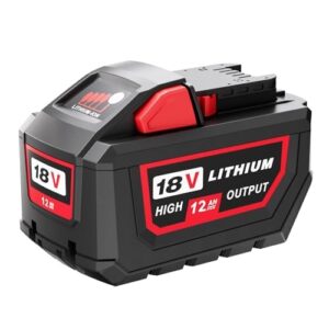 High Output 18V 12.0 Ah Lithium-Ion Battery Replacement for Milwaukee M18 Tools