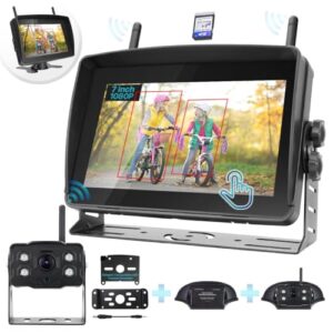 Wireless RV Backup Camera with 7-Inch IPS Touchscreen Monitor