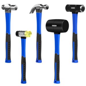5-Pack Hammer Set - Complete Tool Set for Home and Professional Use