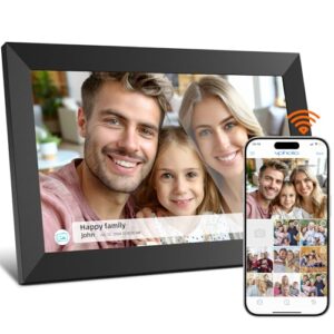 10.1 Inch WiFi Digital Picture Frame with 16GB Storage - Share Photos Remotely