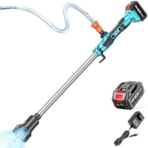 21V Cordless Stick Water Transfer Pump - 12GPM Portable Utility Pump