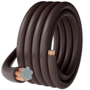 4 Gauge 4 AWG 50 Ft Black Power/Ground Wire Cable - Flexible & Durable