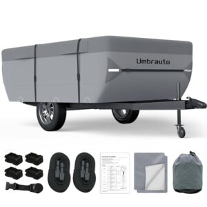 Umbrauto 7 Layers Waterproof Pop Up Folding Camper Cover (Fits 16'-18')
