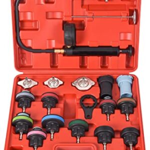 18-Piece Cooling System Pressure Tester Kit for Cars