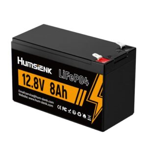 HumsiENK 12V 8Ah LiFePO4 Battery - Long Life & Cold Weather Performance