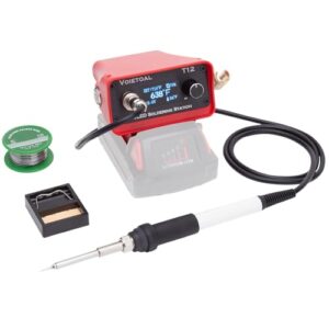 Portable Cordless Soldering Iron Station with T12 Tip