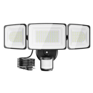 100W LED Motion Sensor Outdoor Flood Light - Dusk to Dawn Security Lighting