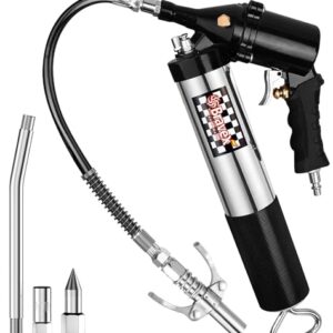 Heavy Duty Pneumatic Grease Gun with Quick Release Coupler - 6000 PSI