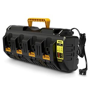 Upgraded DCB104 Replacement Multi Battery Charger Station for Dewalt 12V & 20V Max