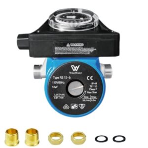 110V Hot Water Circulation Pump with Timer - Efficient 10 GPM Recirculation
