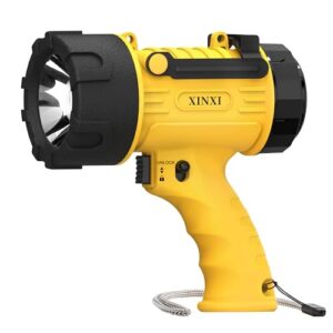 IP67 Waterproof Rechargeable Spotlight Flashlight - 2000 Lumens Handheld