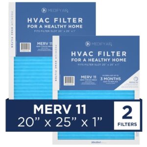 Medify Pro 20x25x1 MERV 11 Air Filters - 2-Pack