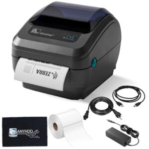 Zebra GK420D Direct Thermal Label & Barcode Printer Bundle