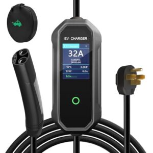 32Amp Level 2 Electric Vehicle Charger for Tesla - NEMA 14-50 Plug with 18.5ft Extension Cord