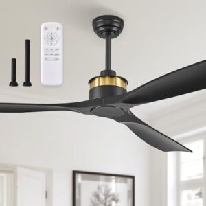 Fanbulous 52" Modern Flush Mount Ceiling Fan with Remote Control