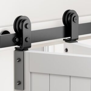 36" Bifold Sliding Barn Door Hardware Track Kit for Dual Closet Doors