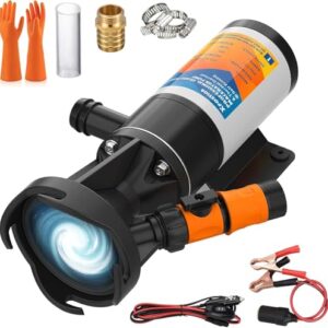 12GPM 12V RV Macerator Pump with Fresh Water Rinse