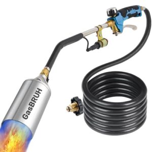 Heavy Duty Propane Torch Burner - 1,200,000 BTU Weed Torch with Turbo Trigger and 10 FT Hose