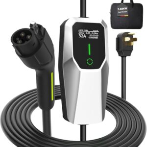 Portable Electric Vehicle Charger Level 2 - 7.68KW Fast Charging Solution
