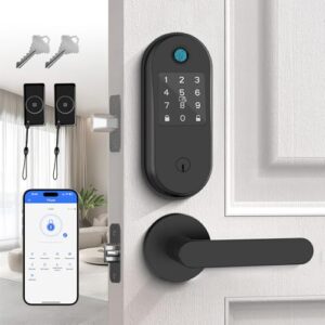 Smart Keyless Entry Door Lock with Fingerprint and Keypad