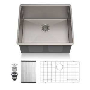 Pehohe Large Deep Handmade Single Bowl 304 Stainless Steel Kitchen Sink