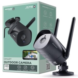 Smart Outdoor Security Camera - 1080p HD with Motion Detection & Night Vision