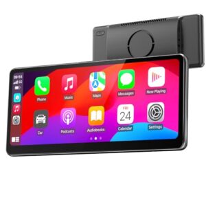 Portable Wireless Carplay Car Stereo - 8.9 Inch HD Touchscreen Receiver