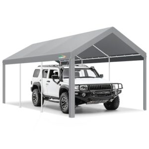 10x20 Heavy Duty Car Canopy - Outdoor Shelter for Cars, Trucks, and Boats